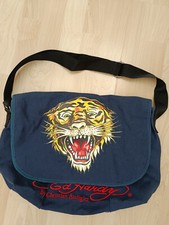 Umhängetasche, Ed Hardy, Damen, Tiger Motiv  blau, Christian Audigier