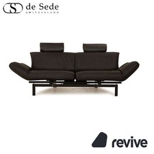 de Sede DS 140 Zweisitzer anthrazit grau Sofa veganes Leder (Mikrofaser)