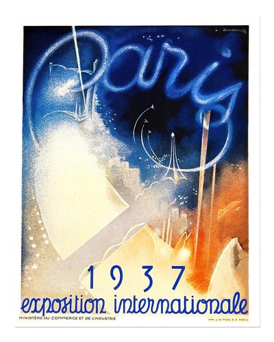 Art deco paris 1937 wandkunst - art,