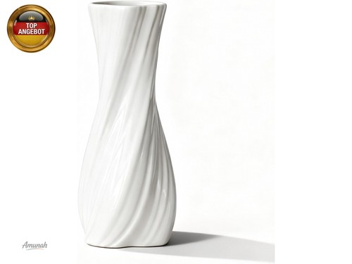Blumenvase keramik weiß - blumenvase,