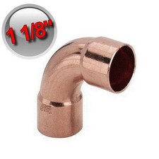 90-Grad-Biegung Kupfer Lötfitting, weiblich - weiblich 1" 1/8 (28,58 mm)