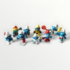 Schleich Schlümpfe Konvolut 9 Figuren Sammlung Vintage 80er Peyo W. Germany