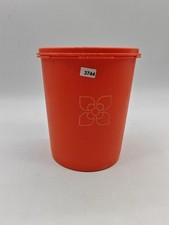Tupperware Große Sonnendeckel Vorratsbox Keks 2 L Vintage Rarität Orange Blume