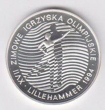 Polen 300000 Zloty Silber Münze Olympiade Lillehammer 1993 PP in Orig. Kapsel