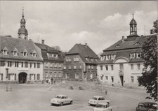 EK94, DDR, Ansichtskarten, Postkarten, Strehla, Kr. Riesa, Rathaus am Markt