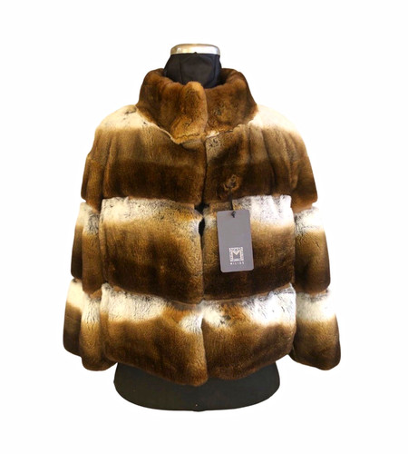 Luxeriöse pelzjacke rex - luxeriöse,
