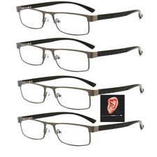 4x Lesebrille Metall