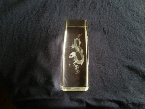 Kristall glasblock drache - ,