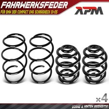 4x Federn Fahrwerksfeder Vorne