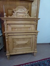 antikes Landhaus Bett - Gründerzeit Weichholz mit toller Krone