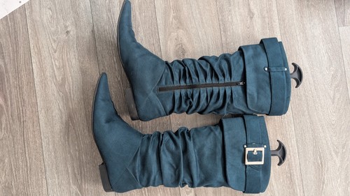Retro stiefel petrol grösse - retro,