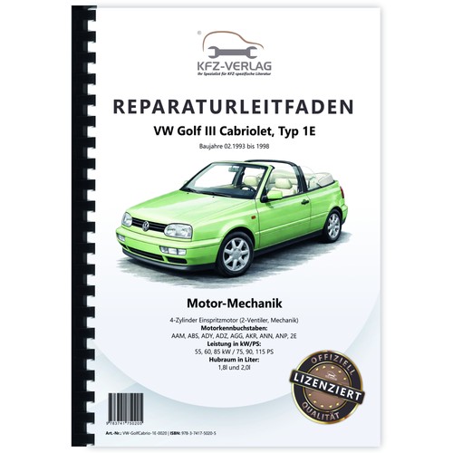 Golf cabrio 1993 1998 - cabrio, 1e
