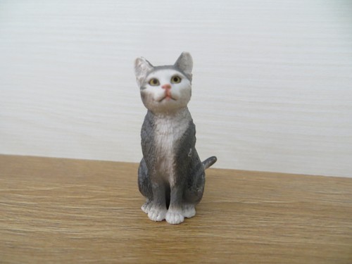 Schleich katze grau sitzend - schleich,