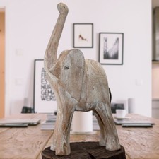 Holzfigur, Elefant, Groß
