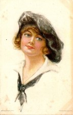 Künstler AK von Alice Luella Fidler - American Girl no. 67