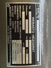 Standheizung Bundeswehr 24 Volt Webasto neu!