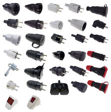 Schukostecker Schukokupplung Gummistecker Winkelstecker Doppelkupplung