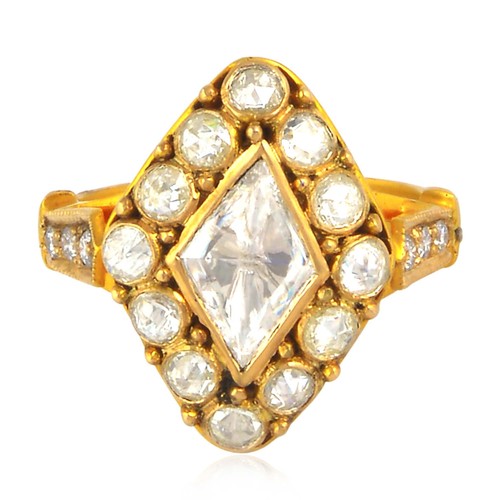 Echt 18k gelbgold - 18k, diamant