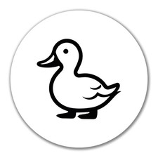 Aufkleber Ente Silhouette 10cm