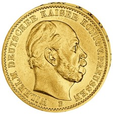 Goldmünze 20 Mark Wilhelm I. 