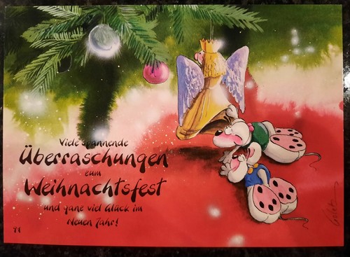 Diddl weihnachtspostkarte - diddl,