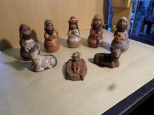 Besondere Krippefiguren Handarbeit Keramik Peru Fairtrade Ton Handbemalt