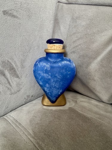 Dekoflasche vintage stil blau - dekoflasche,