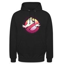 Ghostbusters Retro Neon Logo Unisex Hoodie