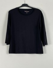 Damen Shirt Schwarz Port Louis 3/4 Armlänge Gr. L  (44/46) - bitte Maße beachten