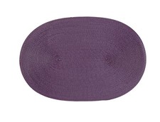 Tischset oval Polypro aubergine, 6 Stück. 2004-13