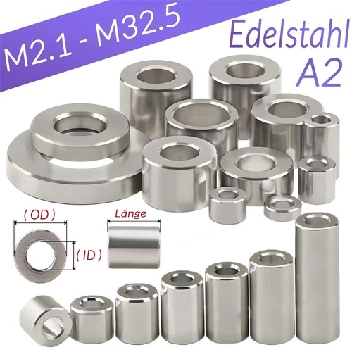 Edelstahl distanzhülsen - a2,
