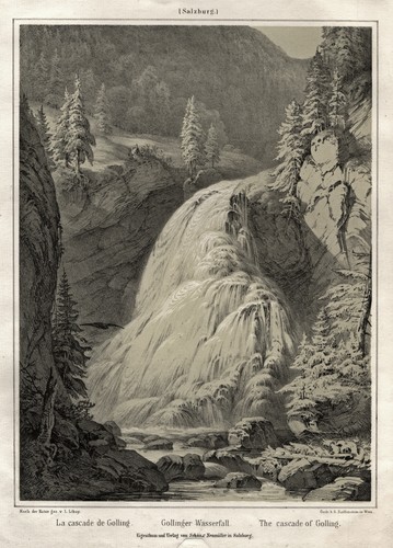 Golling original lithografie - golling,