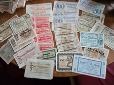 alte Geldscheine Mark vor 1945 Sammler Konvolut Geldscheine
