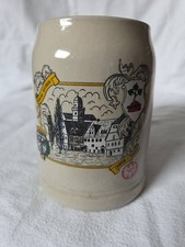 BIERKRUG STEINGUT ARGENTAN
