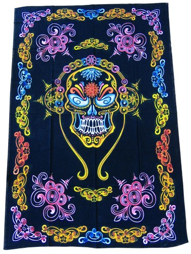 Totenkopf decke dekotuch - totenkopf,