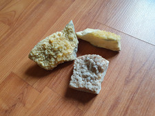 Citrin Geode Naturlicher Kristall 3 Stück 335g