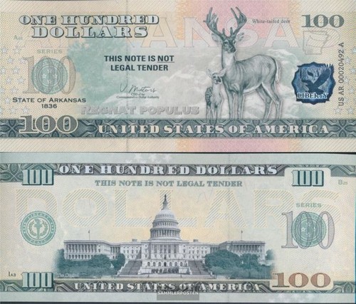 Banknoten usa 2022 100 dollars - usa,