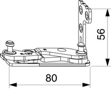 MACO Ecklager Multi Power PVC