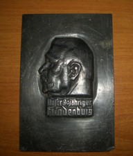 Altes Hindenburg Relief "Unser 80jähriger Hindenburg"