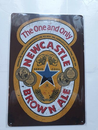 Newcastle brown ale - ale, etikett