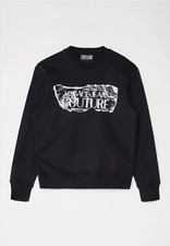 NEU❗️Versace Jeans Couture LOGO MAGAZINE - Sweatshirt-black-Gr.L-UVP: 199,95€