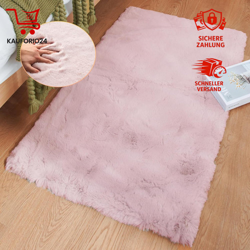 Teppich flauschig rosa - teppich,
