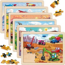 Holzpuzzle fahrzeuge 6x60 - fahrzeuge,