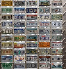 Schrott Auto Kennzeichen USA Nummernschild US Staaten KFZ Metall Schild Auswahl