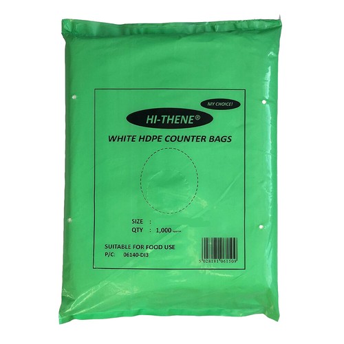 10000 weiße hdpe thekenbeutel - weiße,