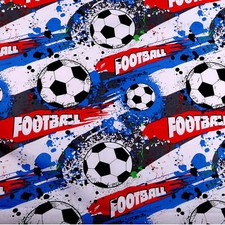 Baumwollstoff mit Fußball
