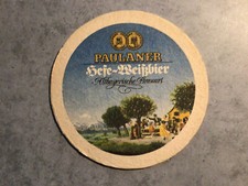 Bierdeckel Paulaner Hefe Weißbier Altbayerische Brauart  #1005#