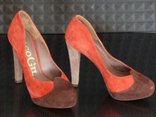 PACO GIL, Damenschuhe, Pumps, High Heels, Rauhleder, Neu, Gr. 37, Luxusartikel