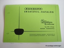 Zündapp Super Combinette Typ 429, Ersatzteilkatalog, Ersatzteilliste