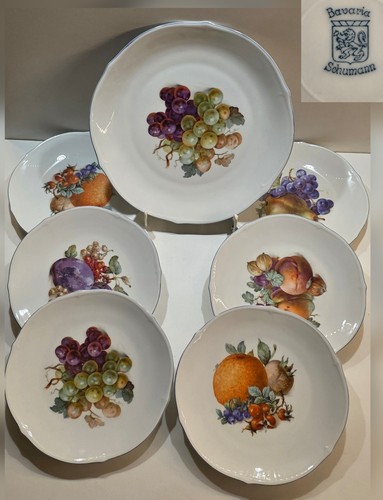 Vintage porzellan teller set - vintage,